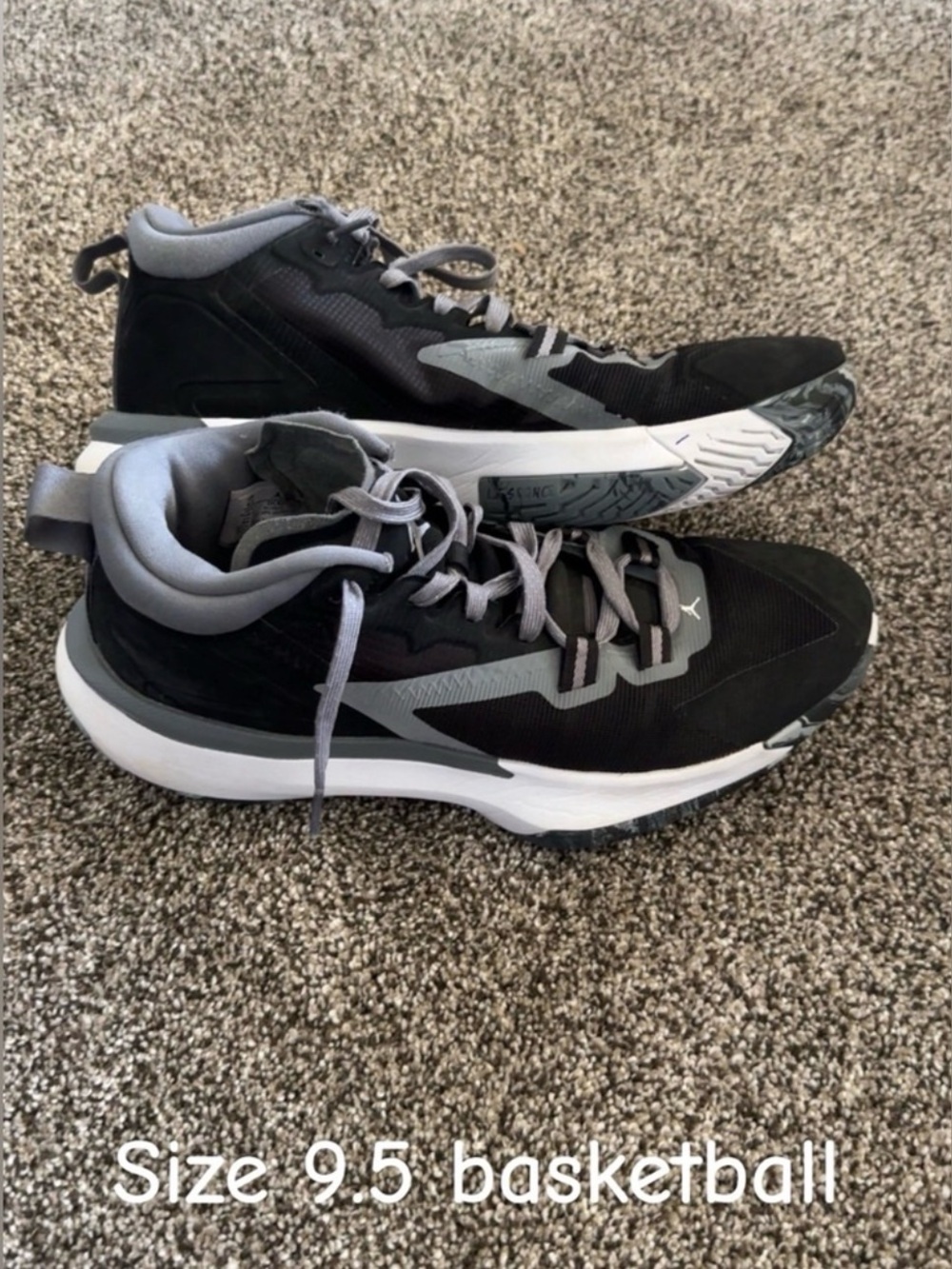 Jordan Men's Basketball Shoes - Black and Gray